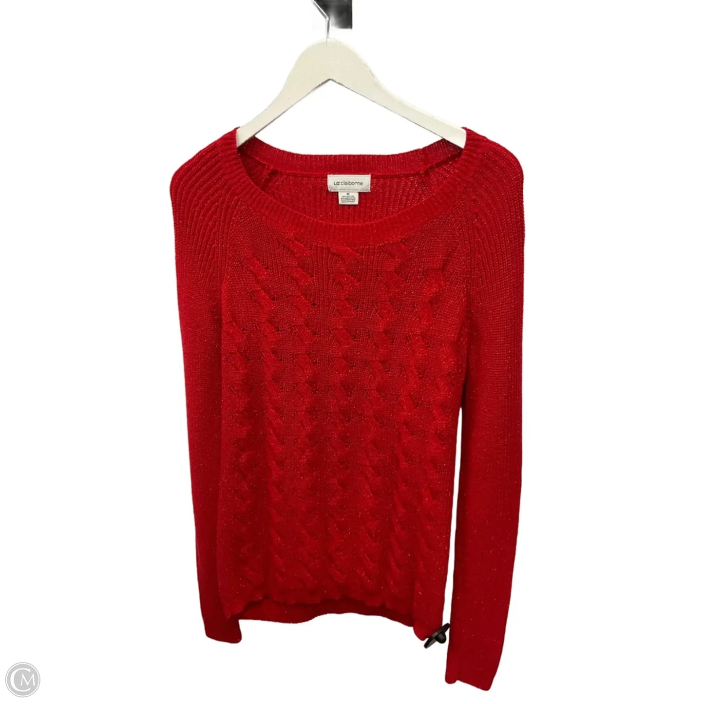 Sweater By Liz Claiborne In Red, Size: M