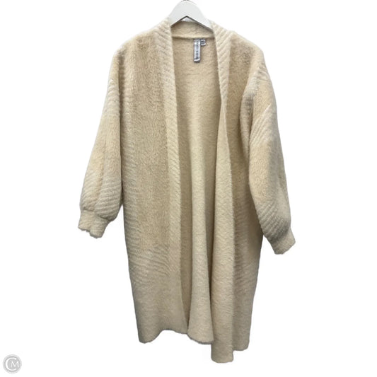 Sweater Cardigan By Grace + Karma In Cream, Size: M