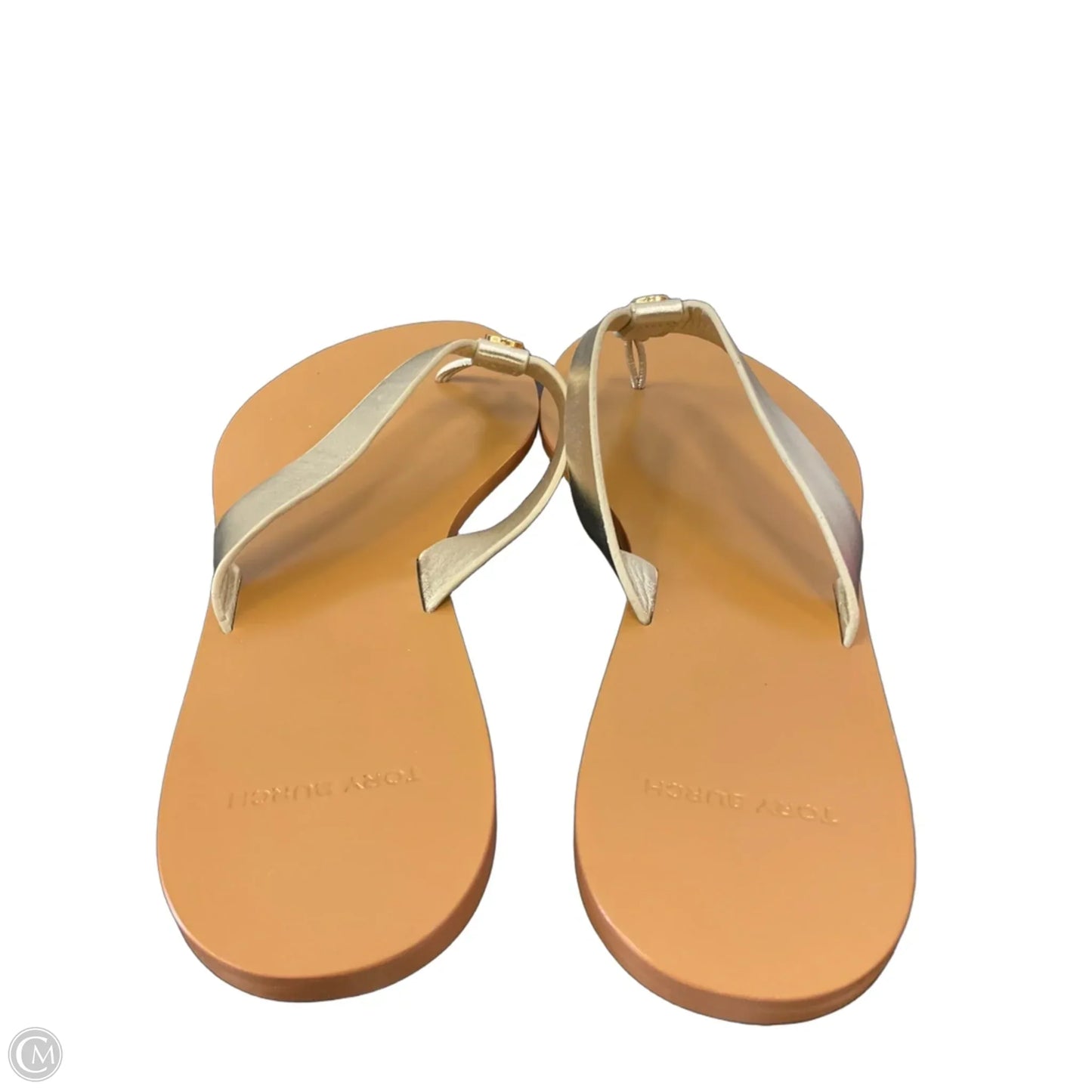 Sandals Designer By Tory Burch In Gold, Size: 8.5