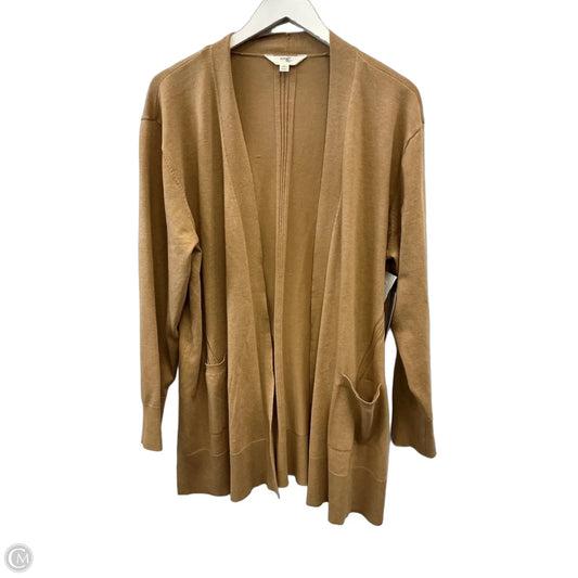 Cardigan By Terra & Sky In Tan, Size: 1x