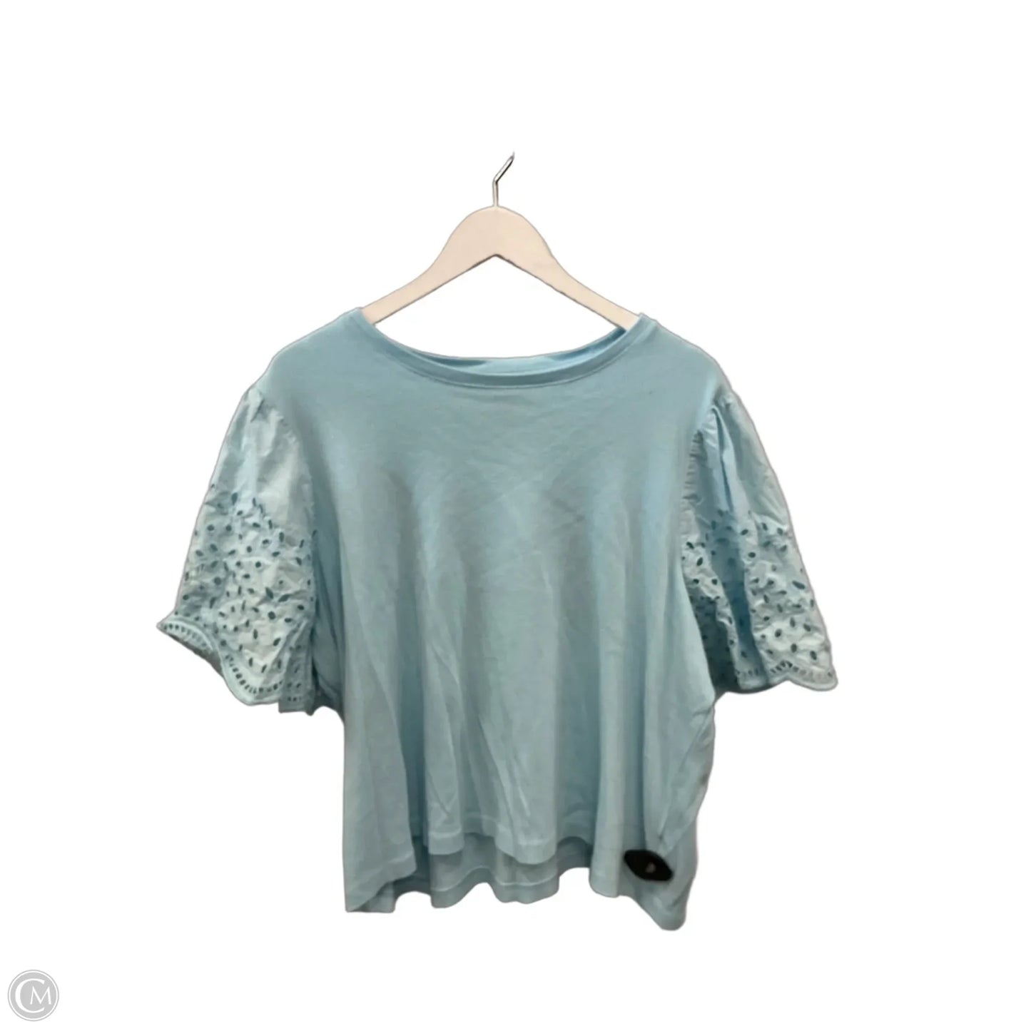 Top Short Sleeve By Philosophy In Blue, Size: 2x