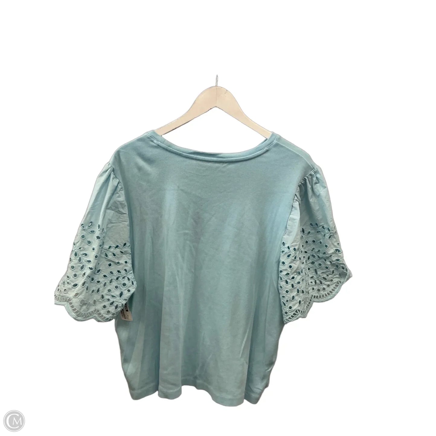 Top Short Sleeve By Philosophy In Blue, Size: 2x