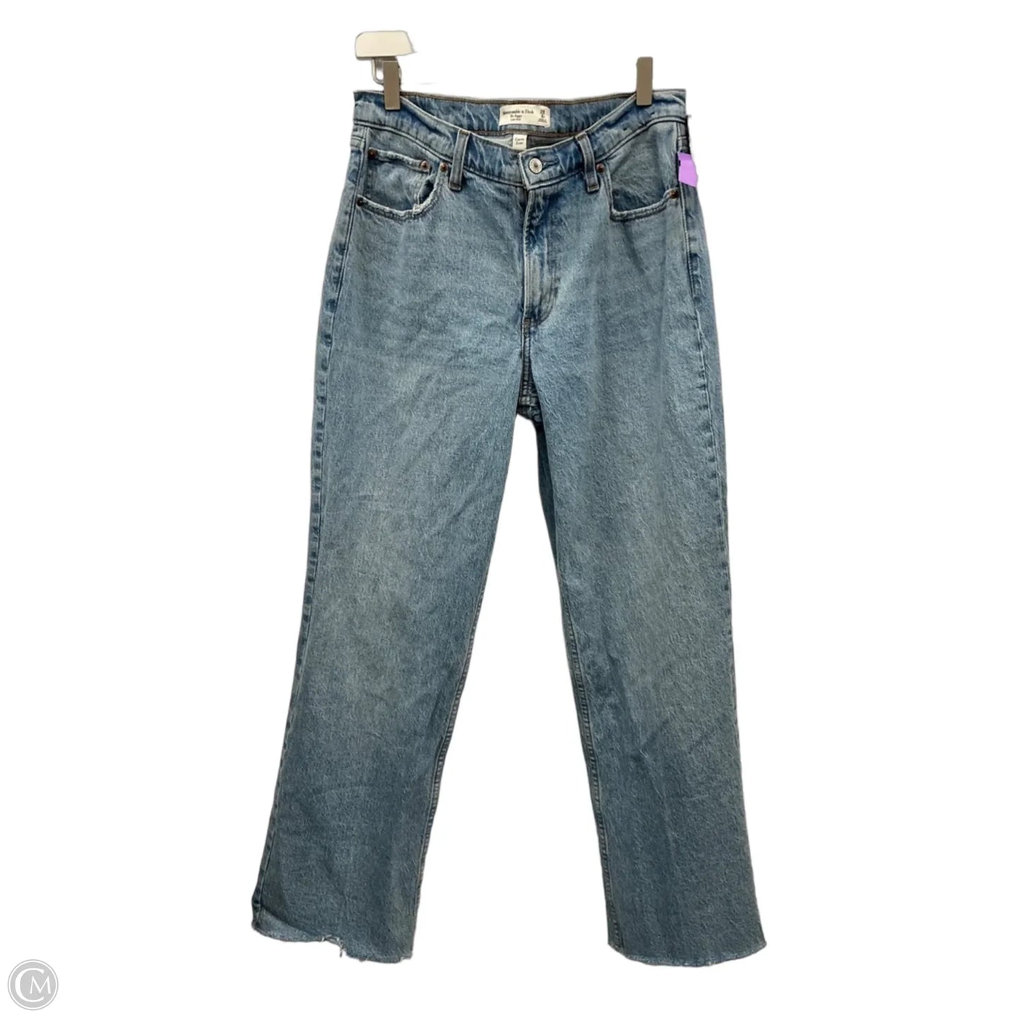 Jeans Straight By Abercrombie And Fitch In Blue Denim, Size: 6