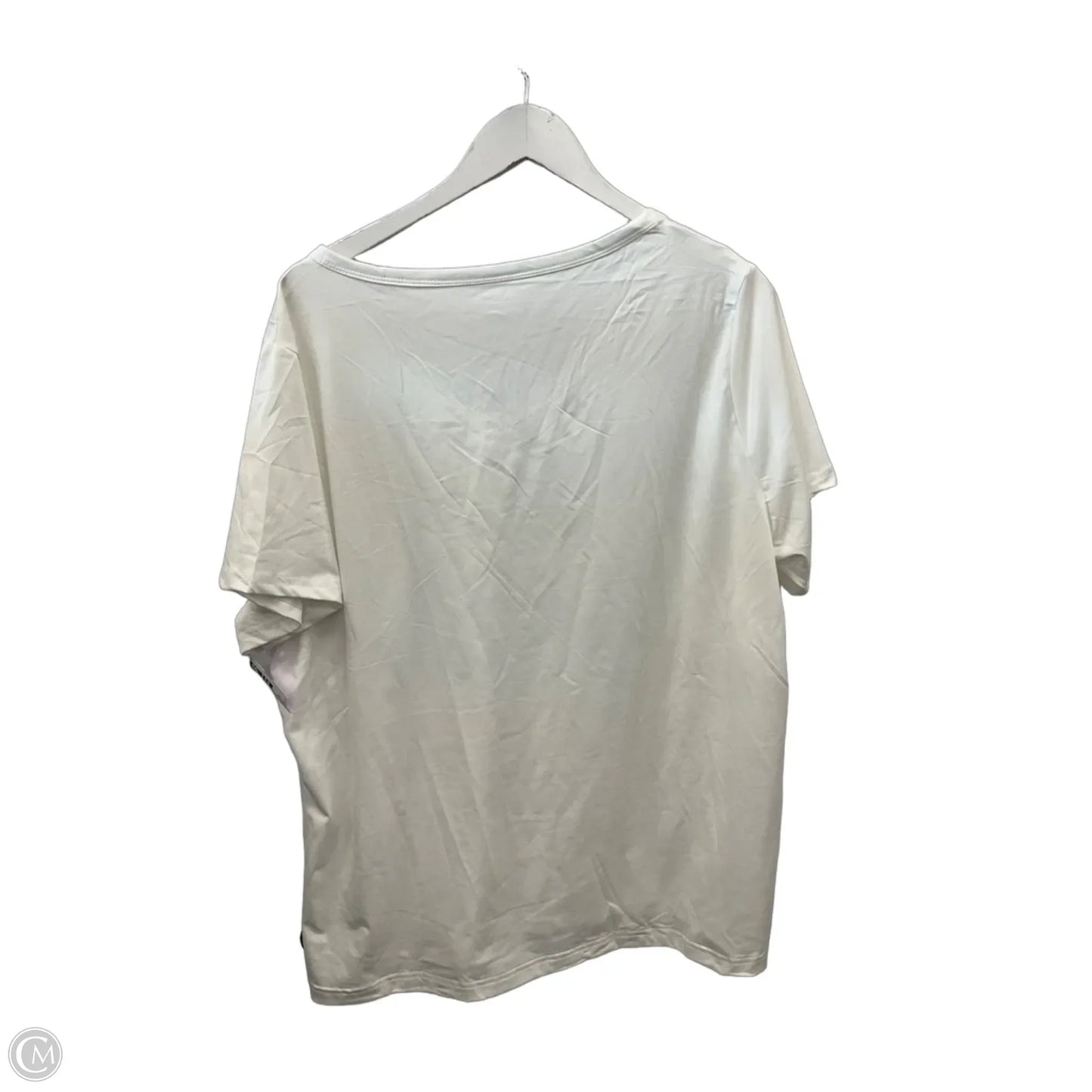 Top Short Sleeve By Clothes Mentor In Blue & Red & White, Size: 2x