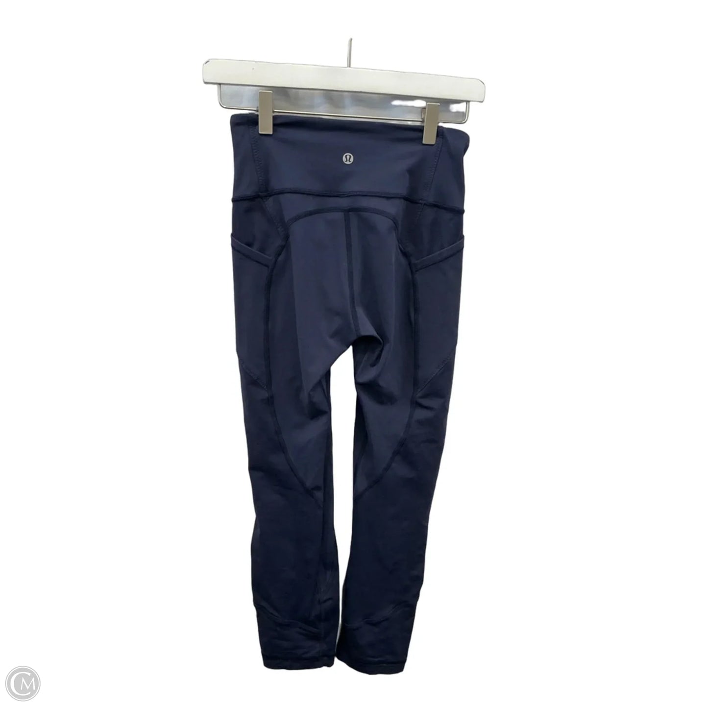 Athletic Capris By Lululemon In Navy, Size: S