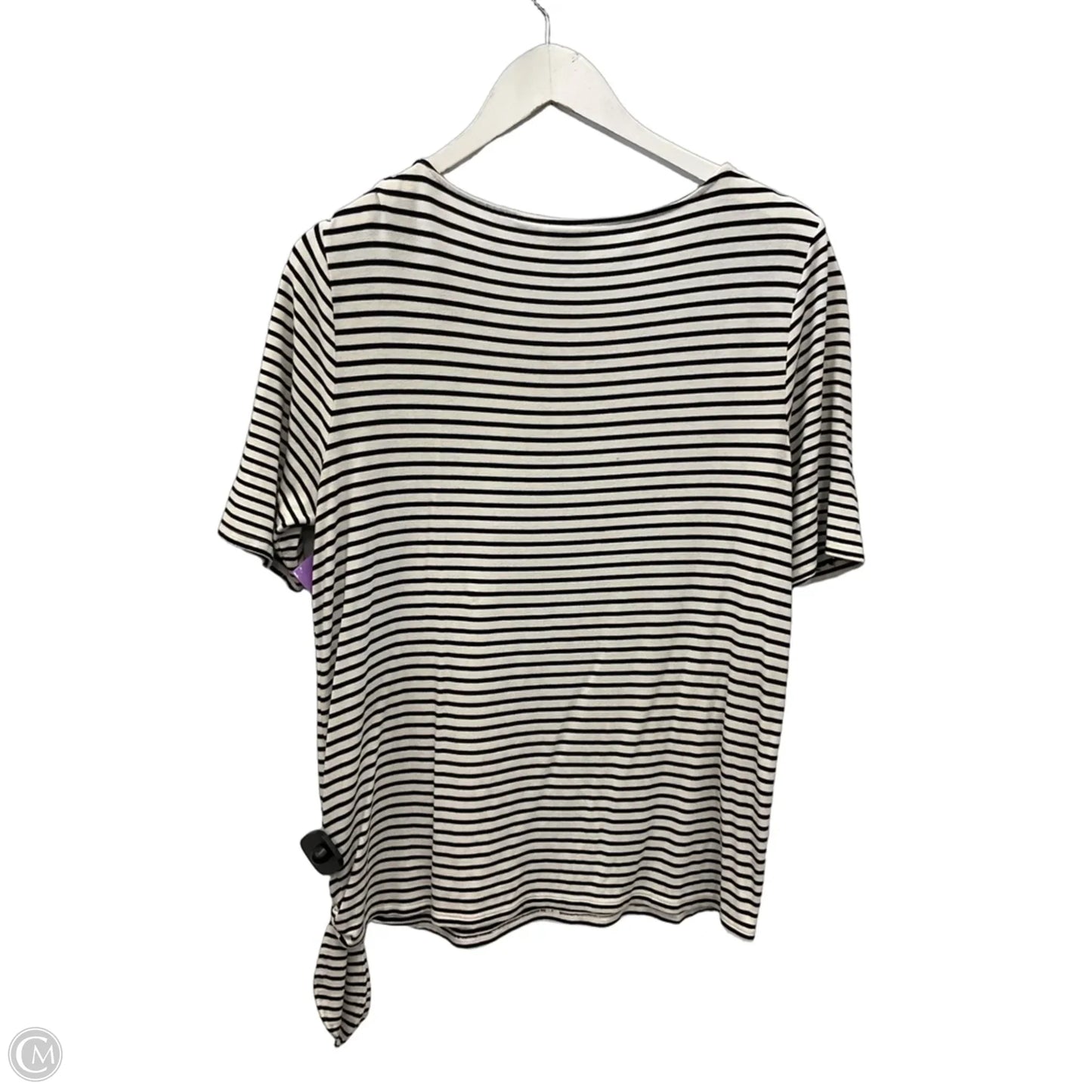 Top Short Sleeve By Chicos In Black, Size: M
