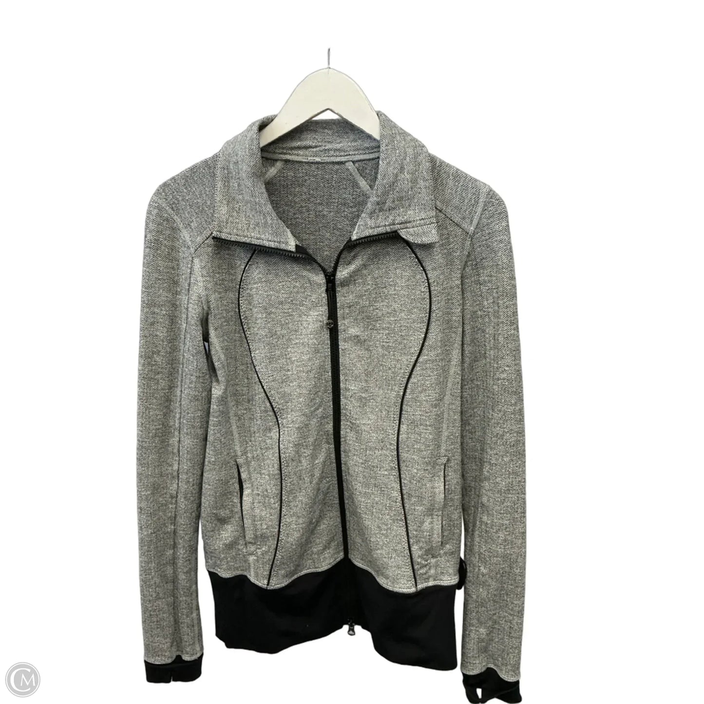Athletic Jacket By Lululemon In Black, Size: S