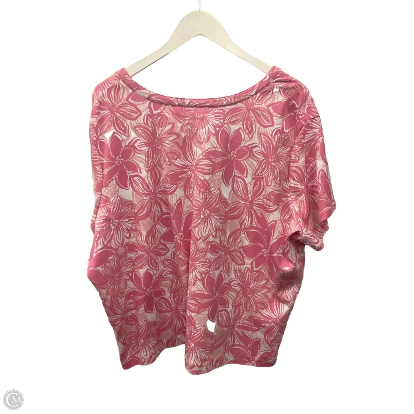 Top Short Sleeve Basic By Blair In Pink, Size: 3x