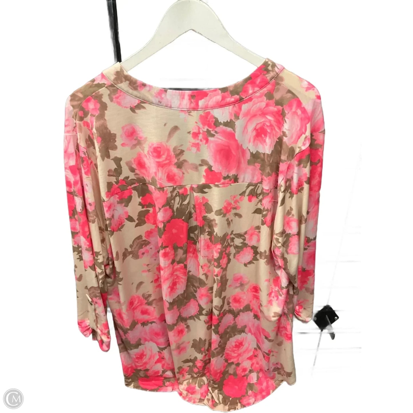 Top Short Sleeve Basic By Dear Scarlett In Pink, Size: 3x