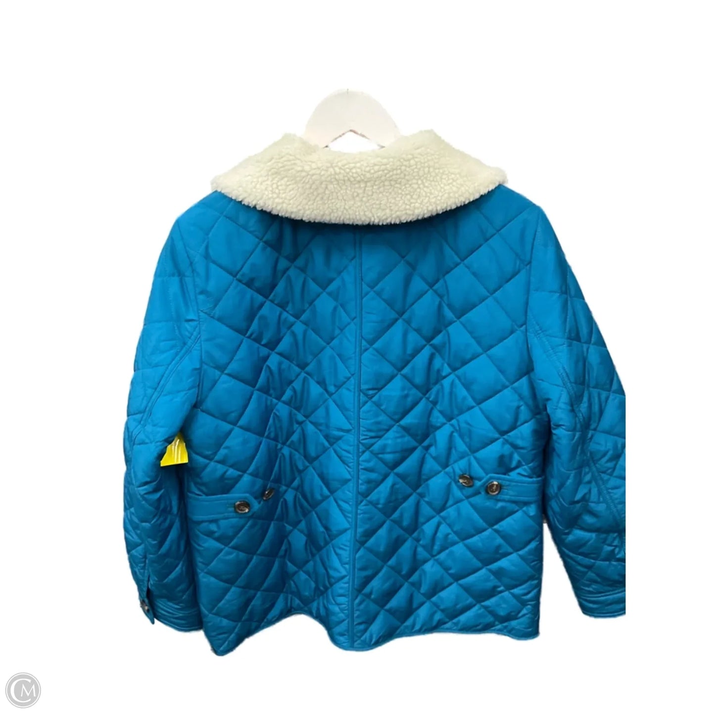Jacket Puffer & Quilted By Talbots In Blue, Size: M