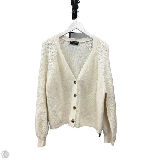 Sweater Cardigan By Lane Bryant In Cream, Size: 1x