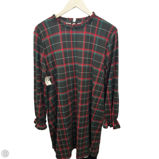 Dress Casual Short By Maurices In Plaid Pattern, Size: L