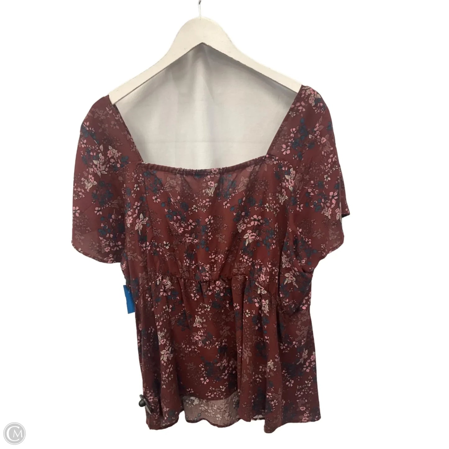 Top Short Sleeve By Torrid In Brown, Size: 3x