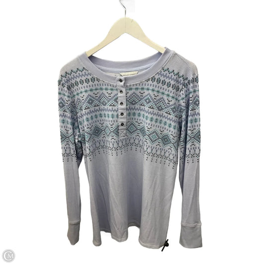 Top Long Sleeve Basic By Christopher And Banks In Purple, Size: Xl