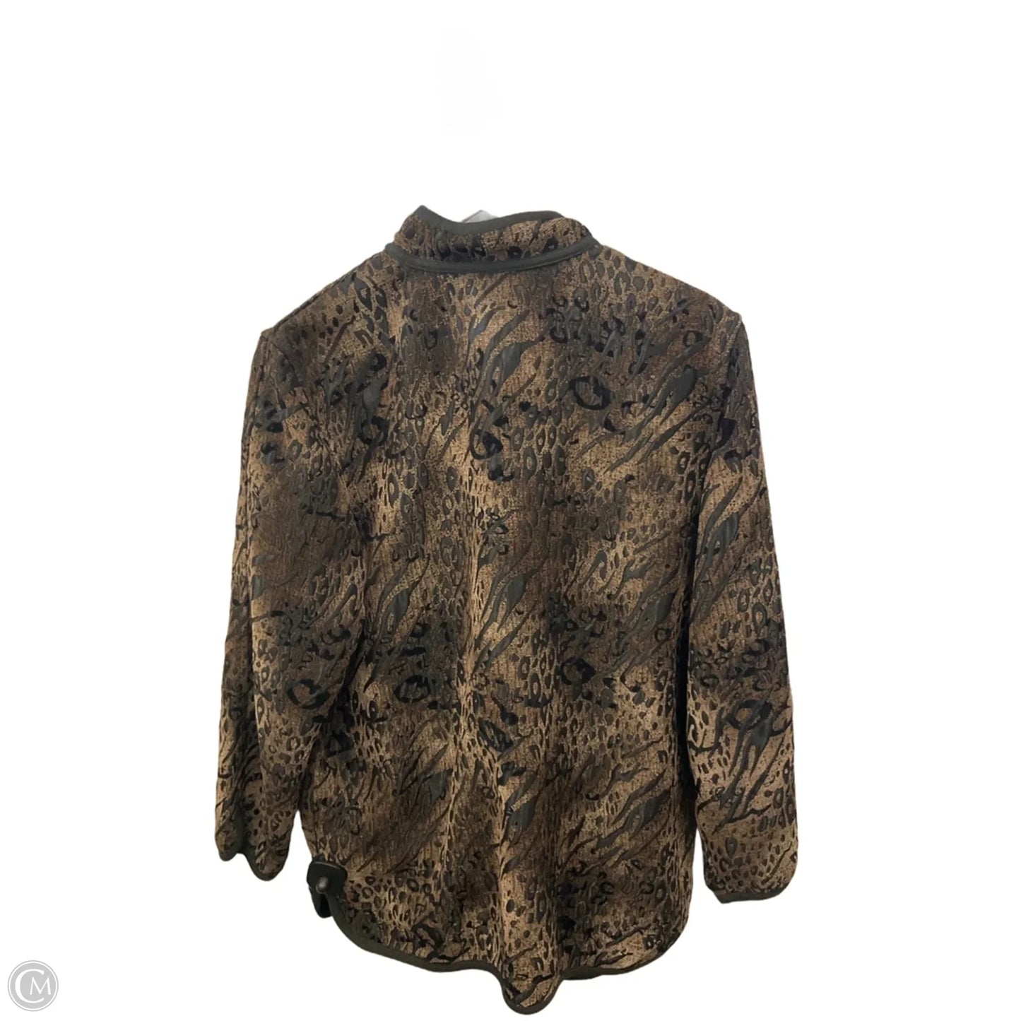 Blazer By Clothes Mentor In Animal Print, Size: Xl