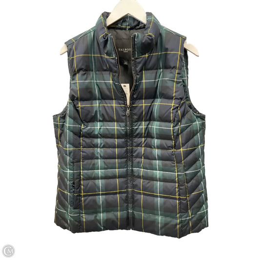 Vest Puffer & Quilted By Talbots In Green, Size: 1x