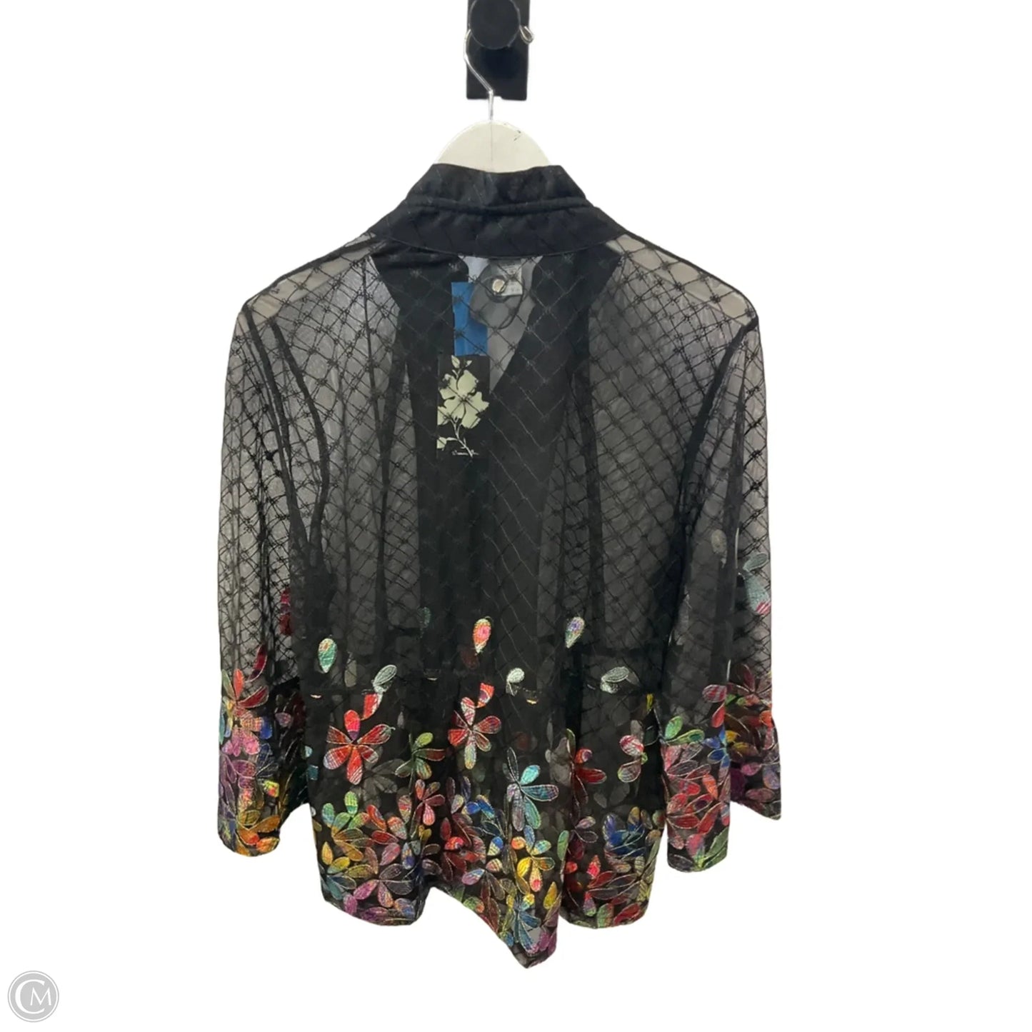 Top 3/4 Sleeve By Clothes Mentor In Black, Size: Xl