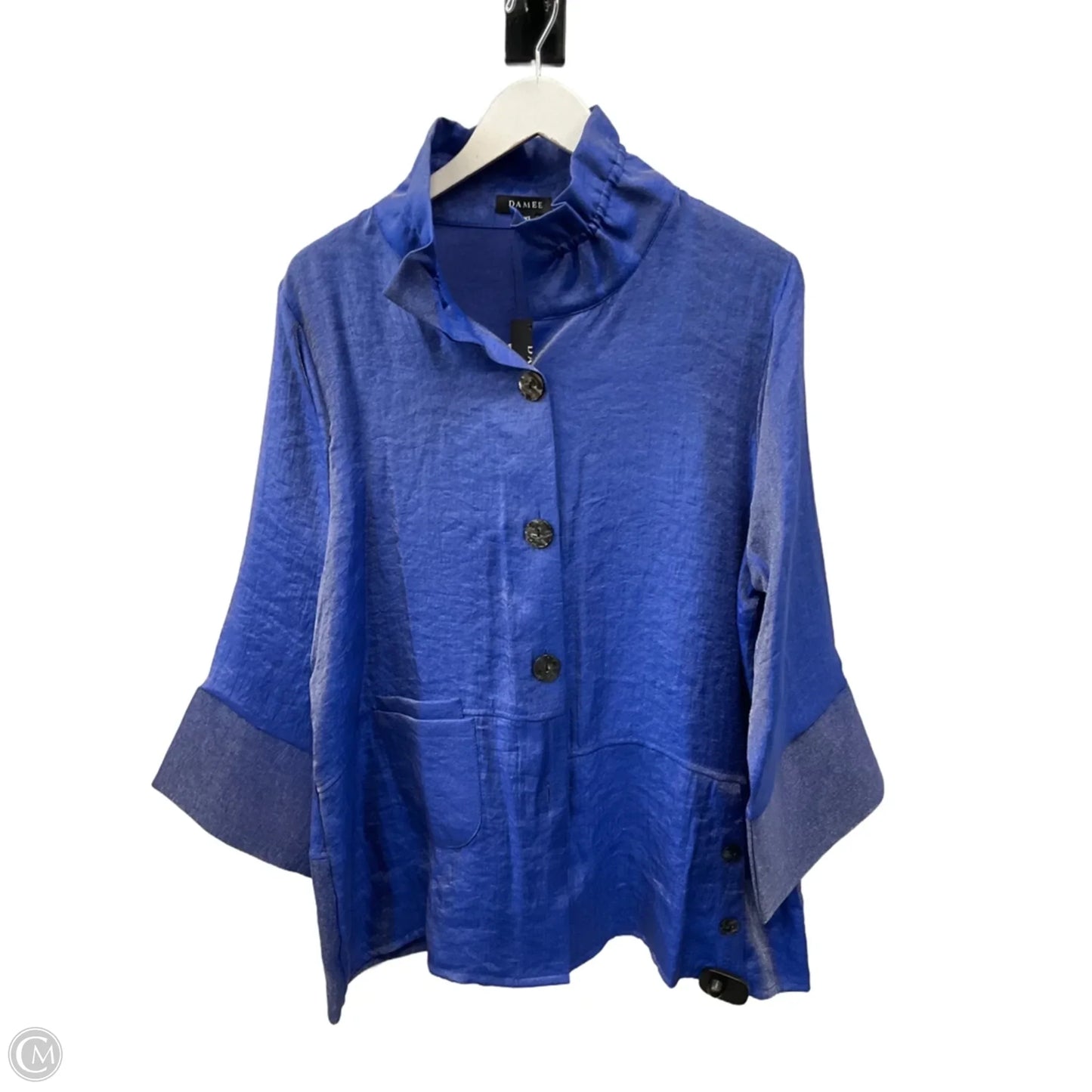 Top 3/4 Sleeve By Clothes Mentor In Blue, Size: Xl