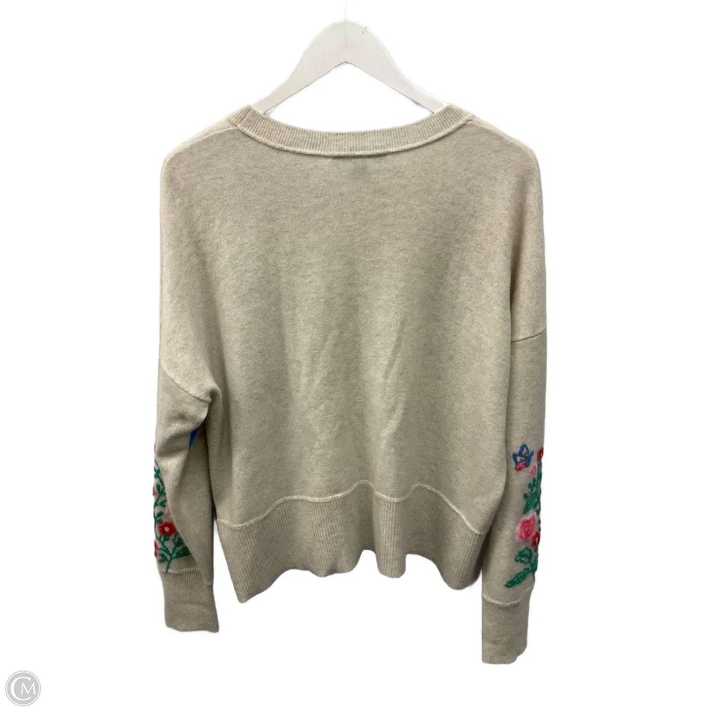 Sweater Cashmere By Autumn Cashmere In Cream, Size: M