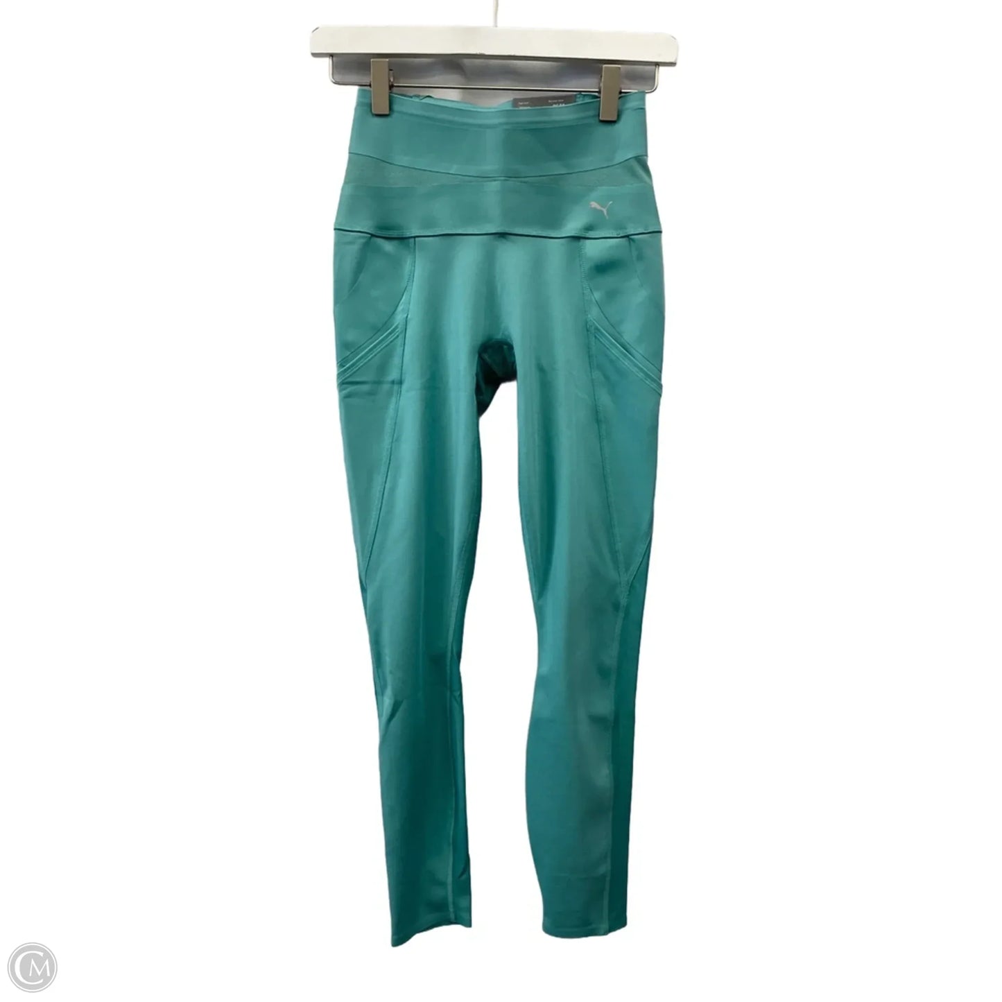 Athletic Leggings By Puma In Green, Size: Xs