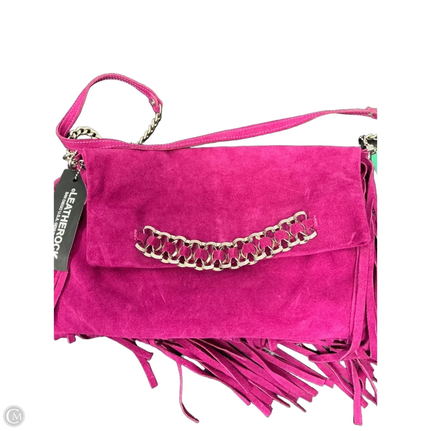 Crossbody Leather By Clothes Mentor, Size: Large