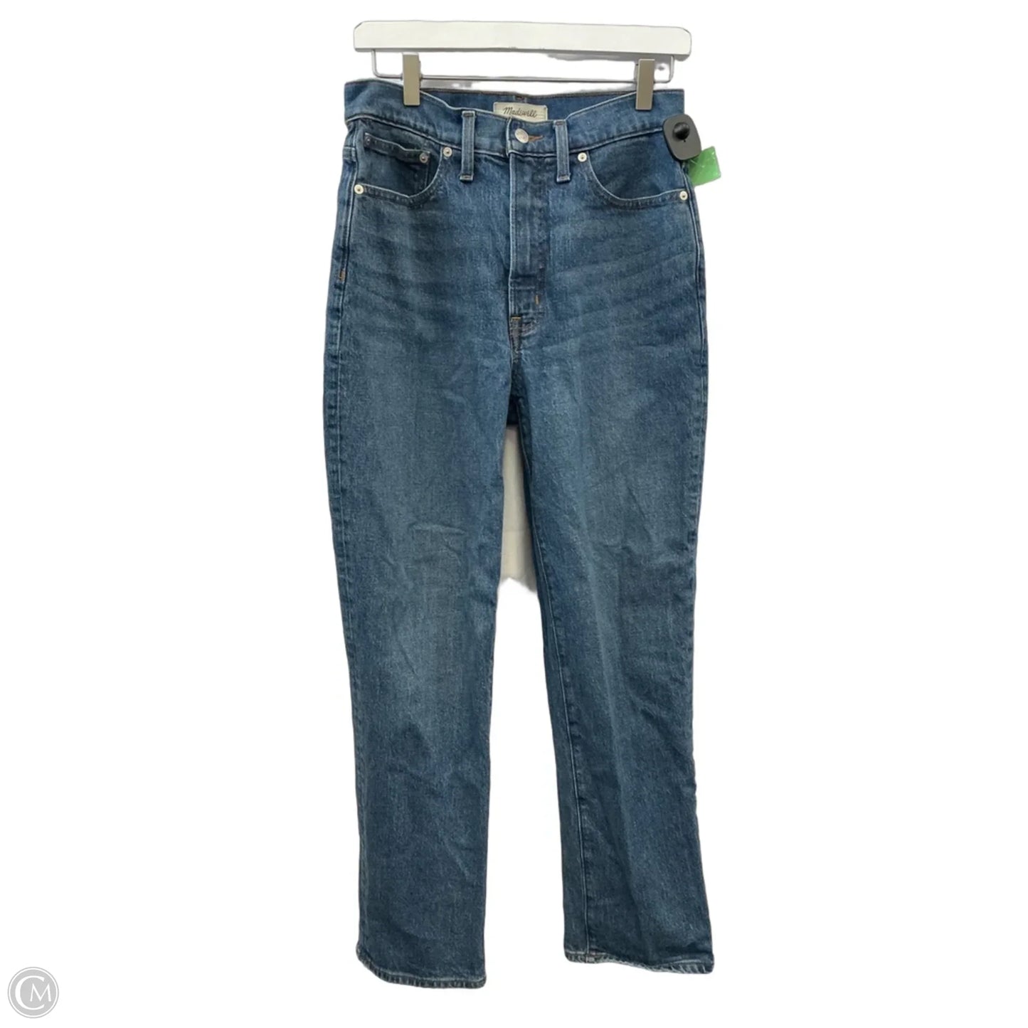 Jeans Straight By Madewell In Blue Denim, Size: 6