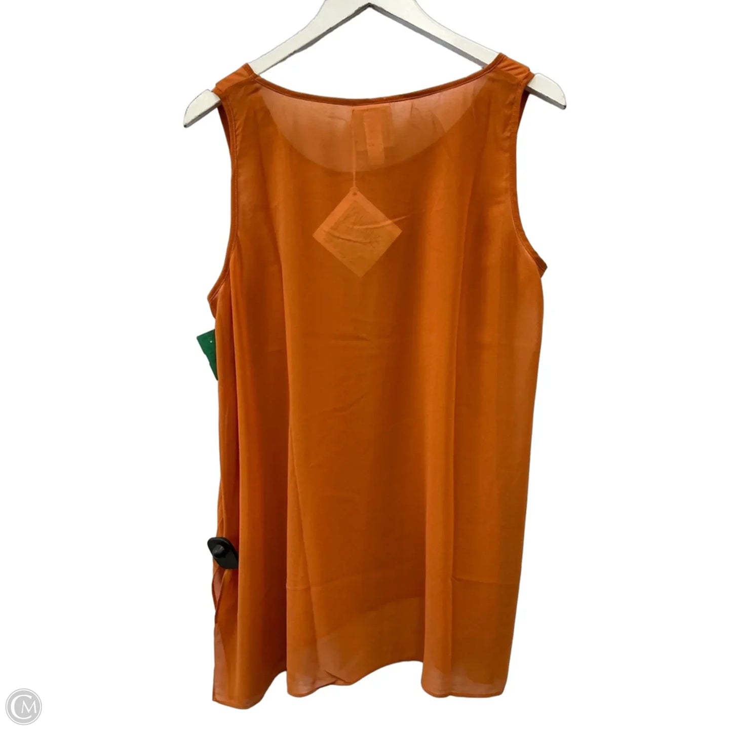 Top Sleeveless By Clothes Mentor In Orange, Size: L