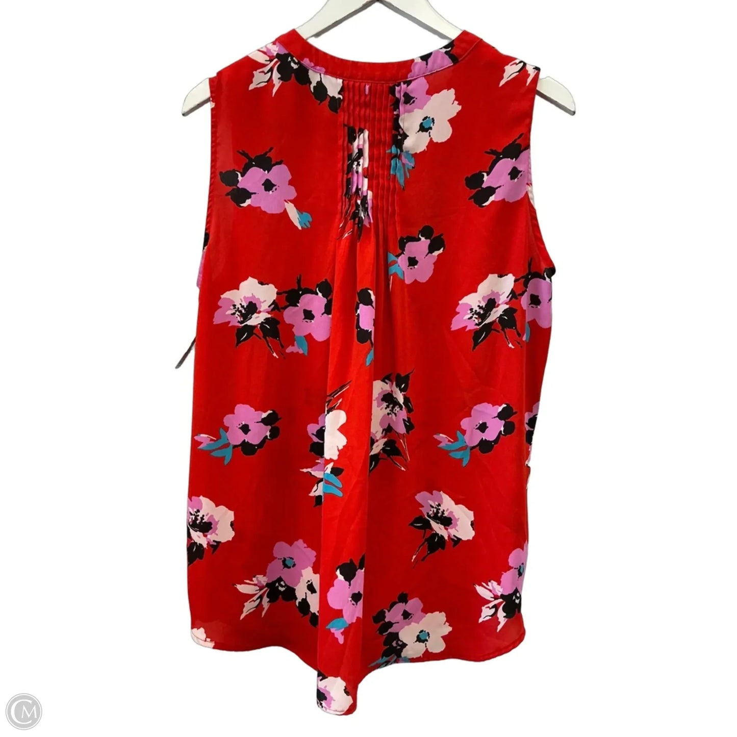 Top Sleeveless By Chelsea And Theodore In Red, Size: L