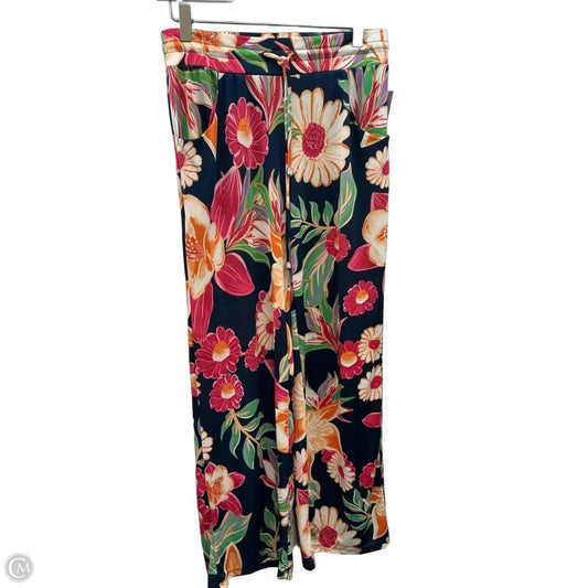 Pants Wide Leg By Clothes Mentor In Floral Print, Size: 4