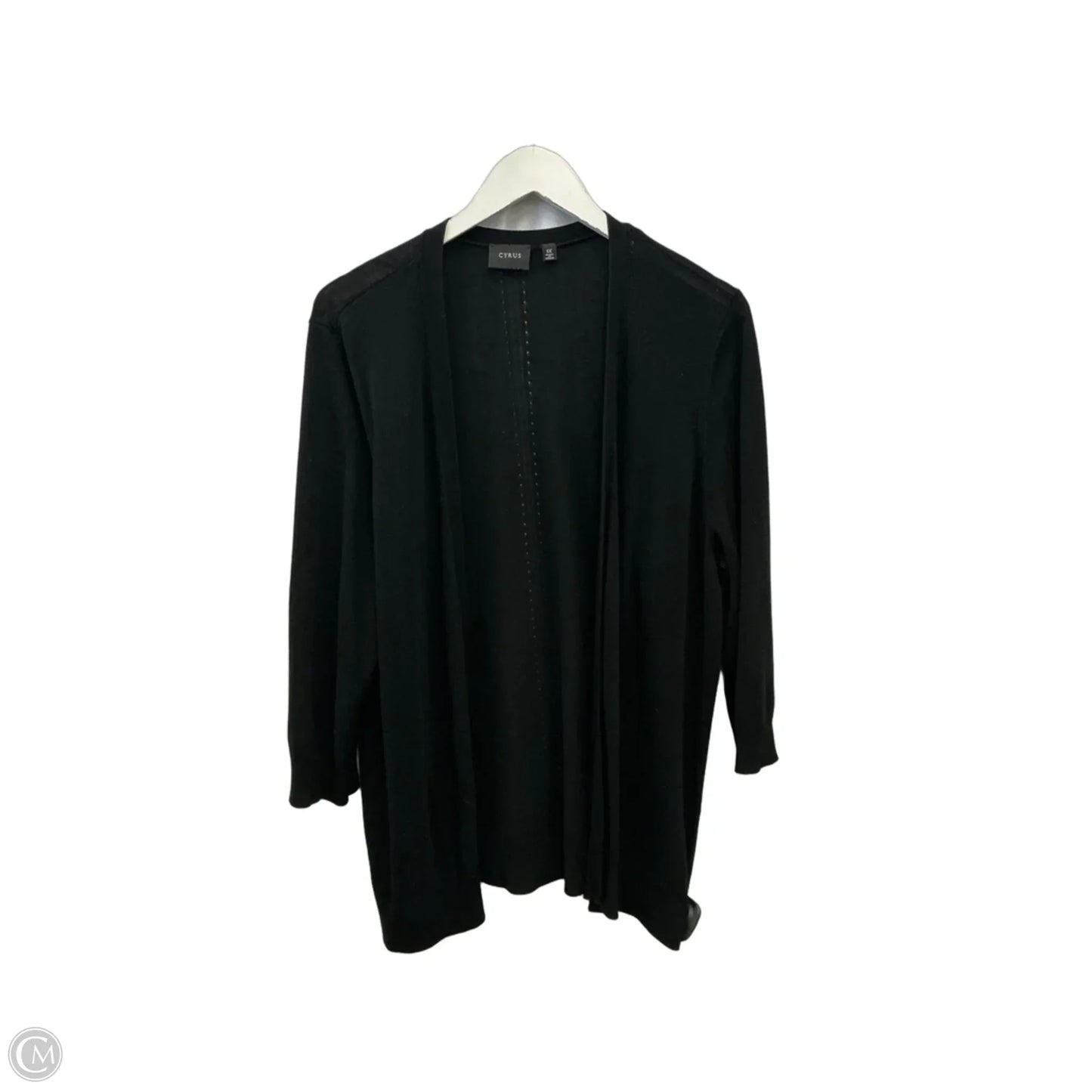 Sweater Cardigan By Cyrus In Black, Size: 1x