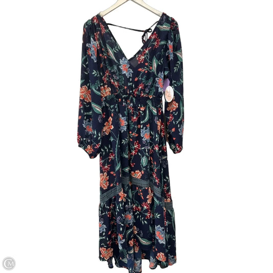 Dress Casual Maxi By Clothes Mentor In Navy, Size: L