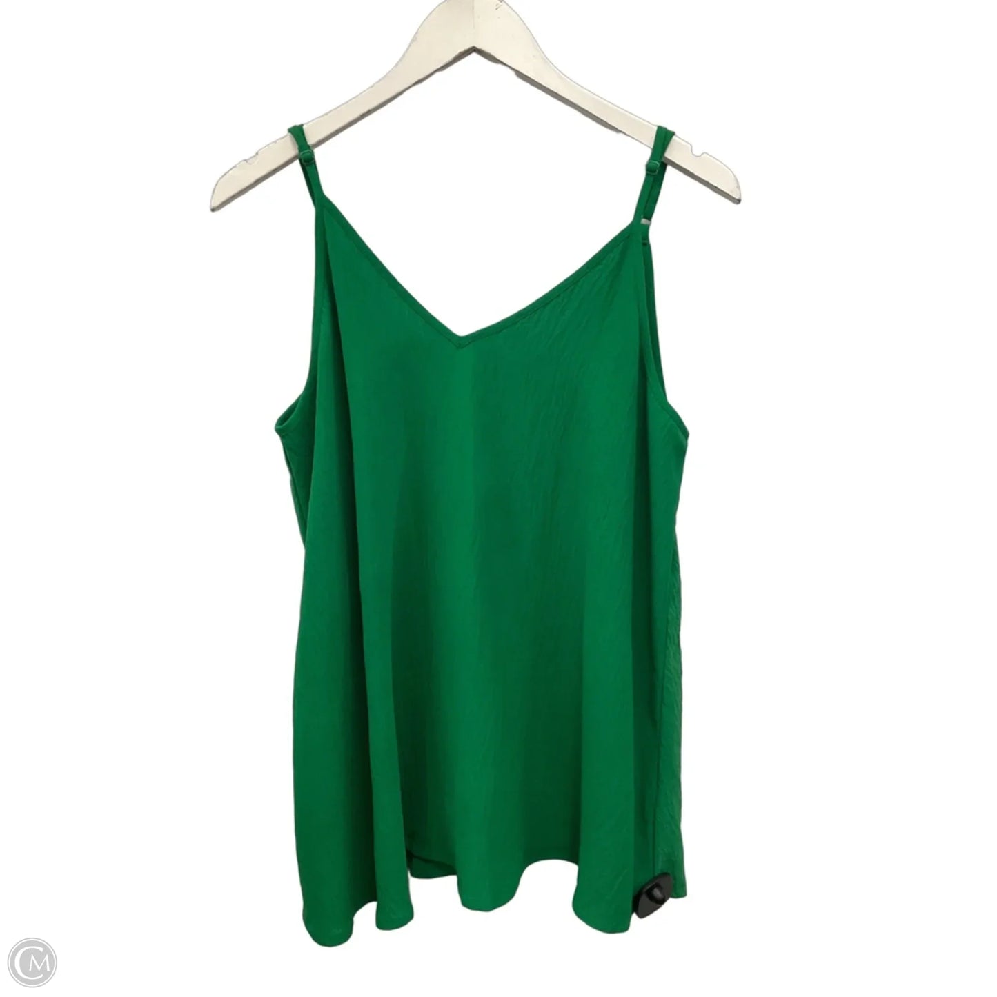 Top Sleeveless By Oddi In Green, Size: L