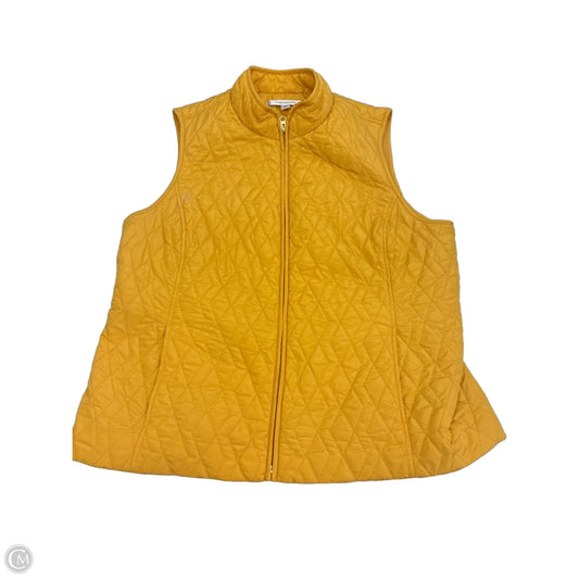 Vest Puffer & Quilted By Croft And Barrow In Yellow, Size: Xl
