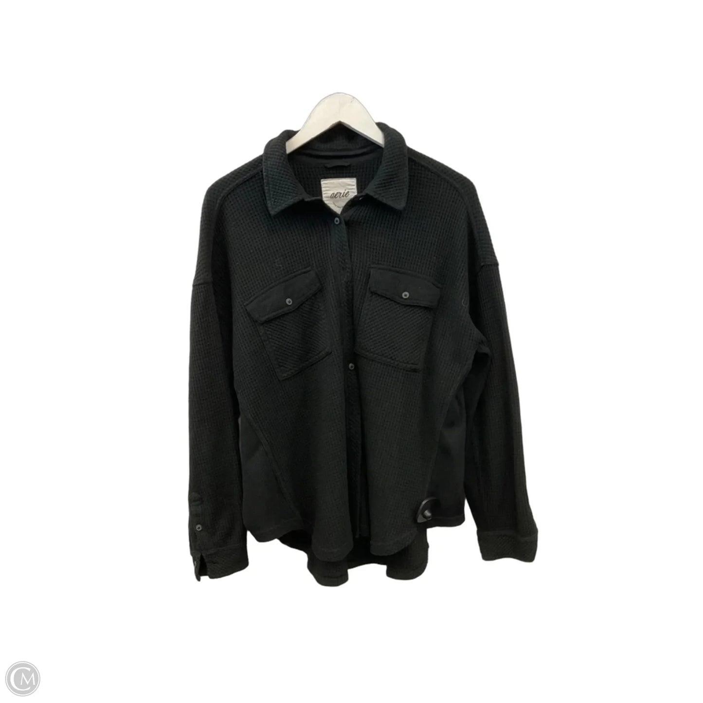 Top Long Sleeve By Aerie In Black, Size: M