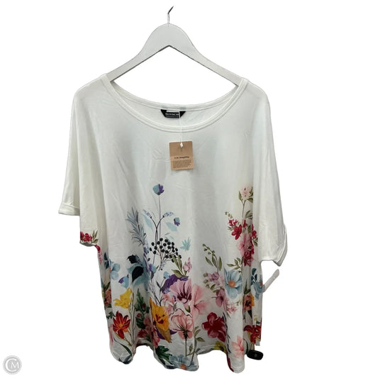 Top Short Sleeve By Bloomchic In Floral Print, Size: 1x