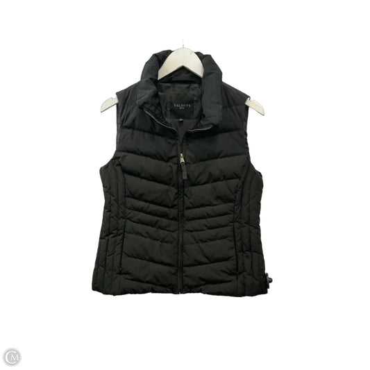 Vest Puffer & Quilted By Talbots In Black, Size: Mp