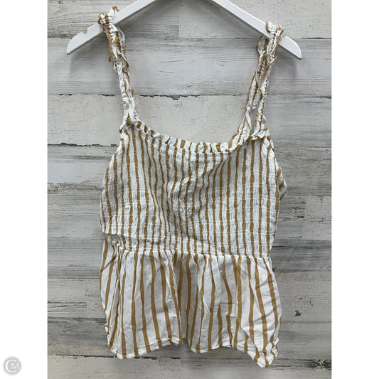 Top Sleeveless By Ava & Viv In Tan, Size: 1x