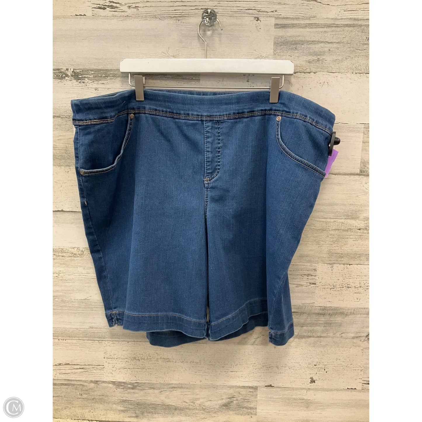Shorts By Terra & Sky In Blue Denim, Size: 20