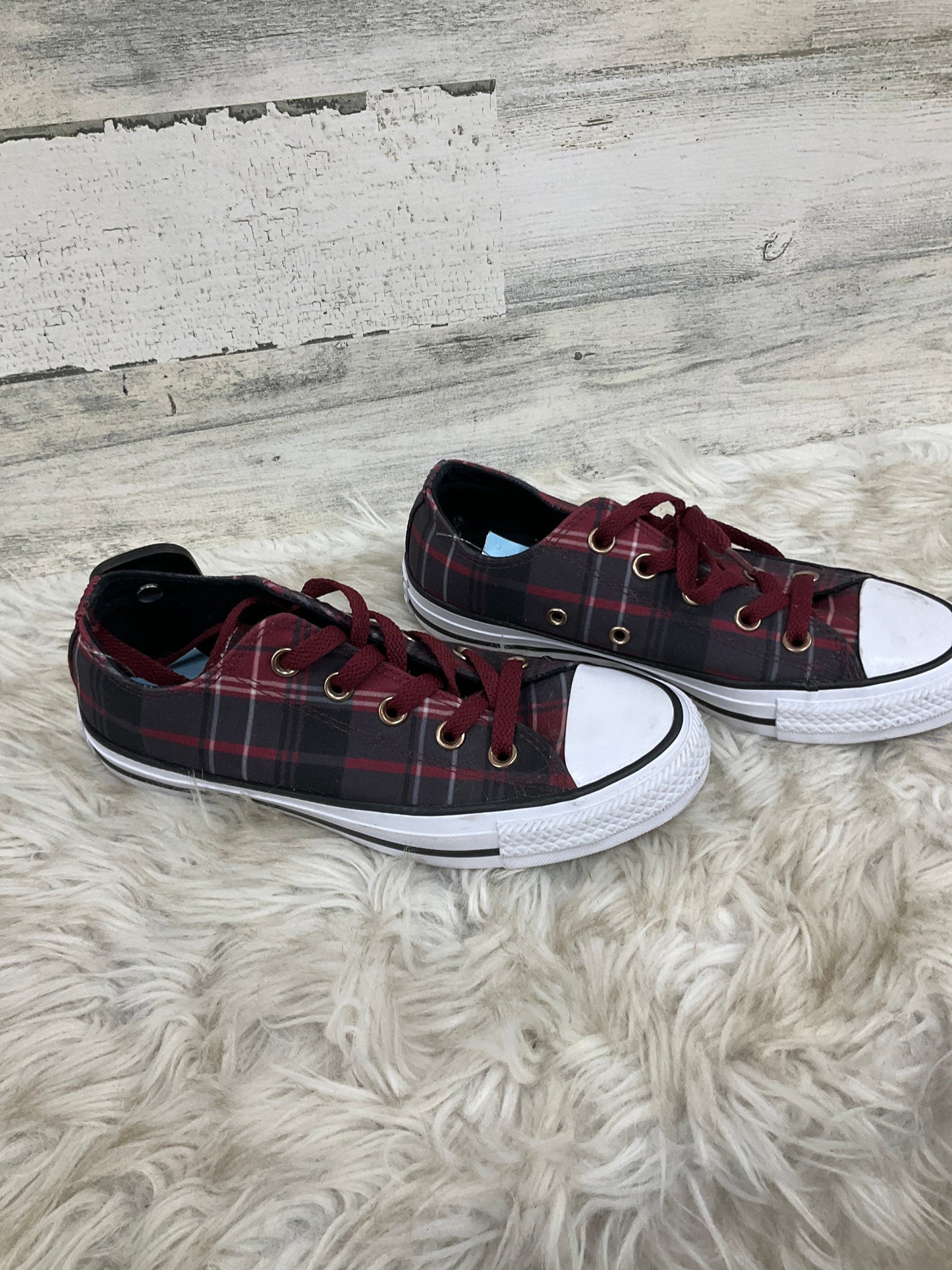 Shoes Sneakers By Converse In Plaid Pattern, Size: 6