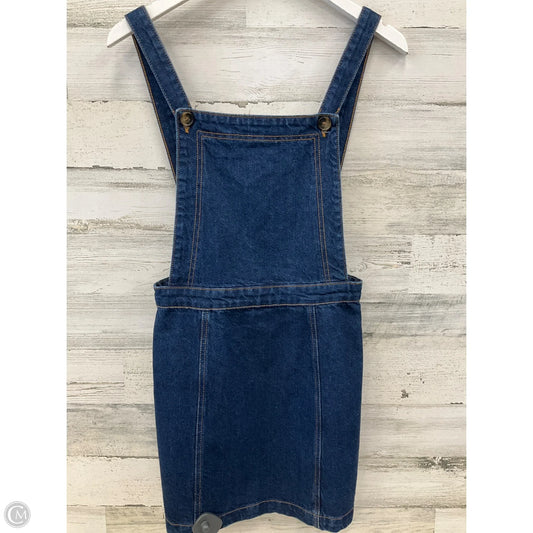 Dress Casual Short By Top Shop In Blue Denim, Size: S