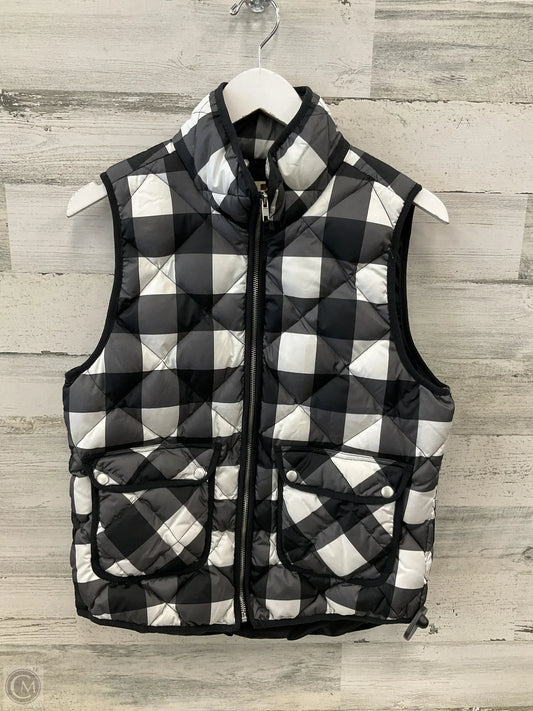 Vest Puffer & Quilted By Woolrich In Black & White, Size: M