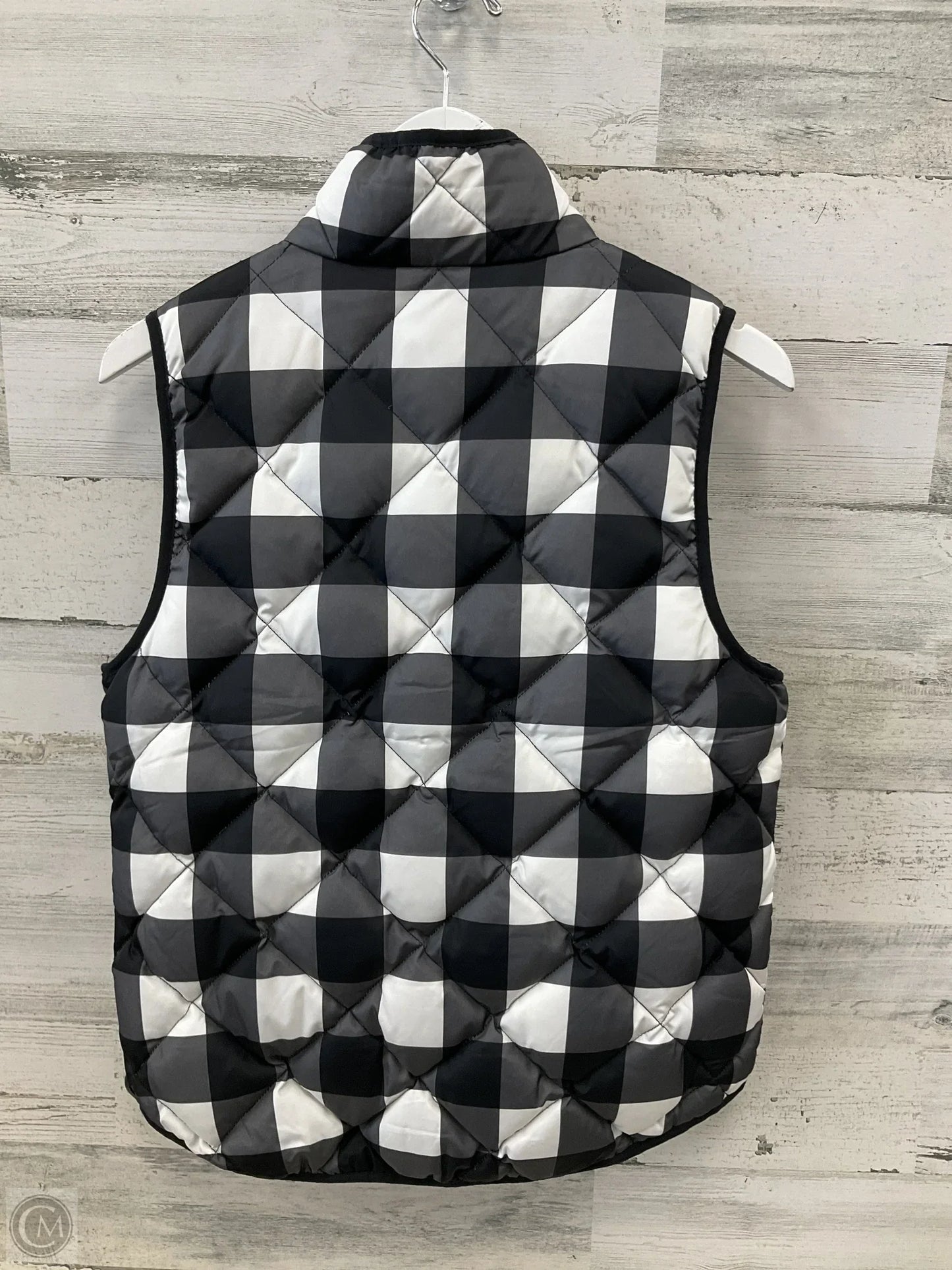 Vest Puffer & Quilted By Woolrich In Black & White, Size: M