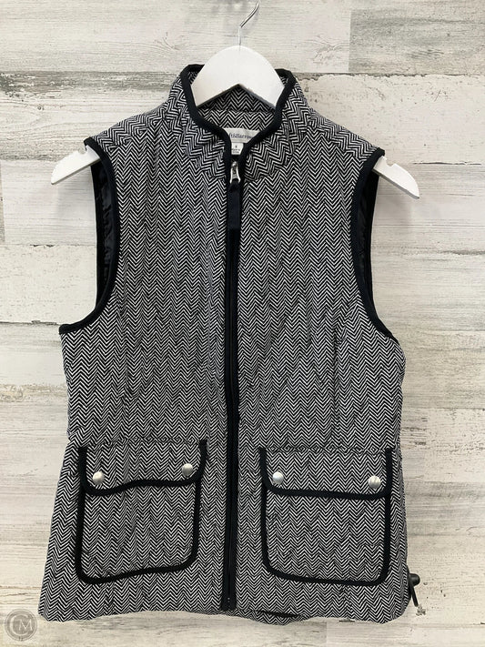 Vest Puffer & Quilted By Croft And Barrow In Black & White, Size: S