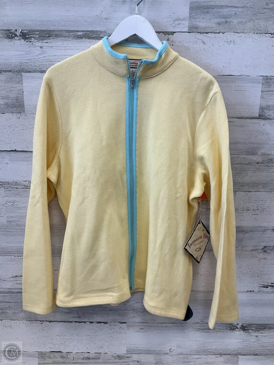 Athletic Jacket By Clothes Mentor In Yellow, Size: Xl