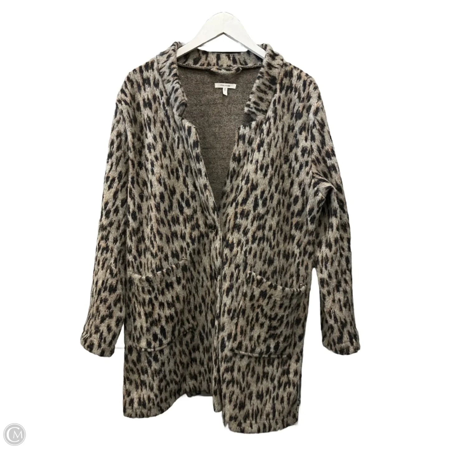 Coat Faux Fur & Sherpa By Maurices In Animal Print, Size: L