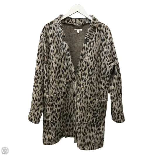 Coat Faux Fur & Sherpa By Maurices In Animal Print, Size: L
