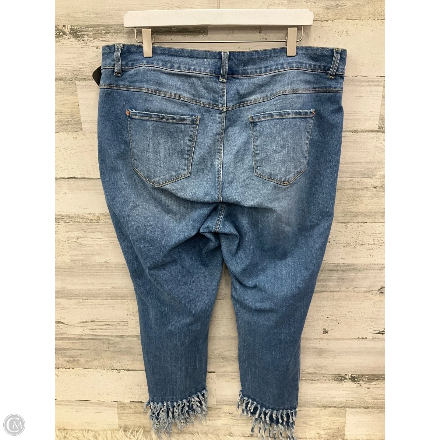 Jeans Skinny By Cato In Blue Denim, Size: 16