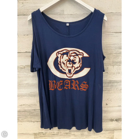 Athletic Top Short Sleeve By Clothes Mentor In Navy, Size: Xxl