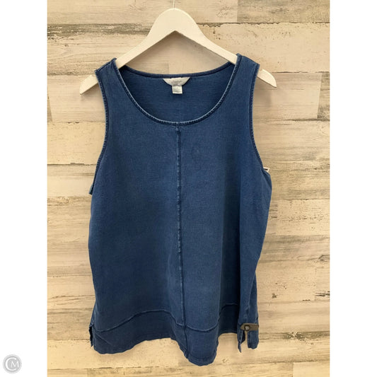 Top Sleeveless By Cj Banks In Blue, Size: 1x
