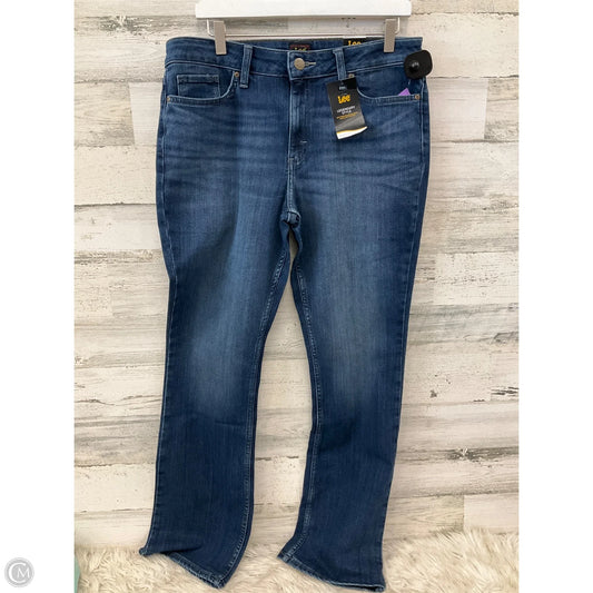 Jeans Boot Cut By Lee In Blue Denim, Size: 12